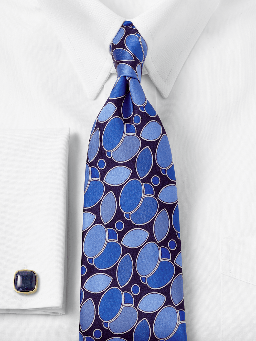 Alternate Image of Medallion Printed Italian Silk Tie-1