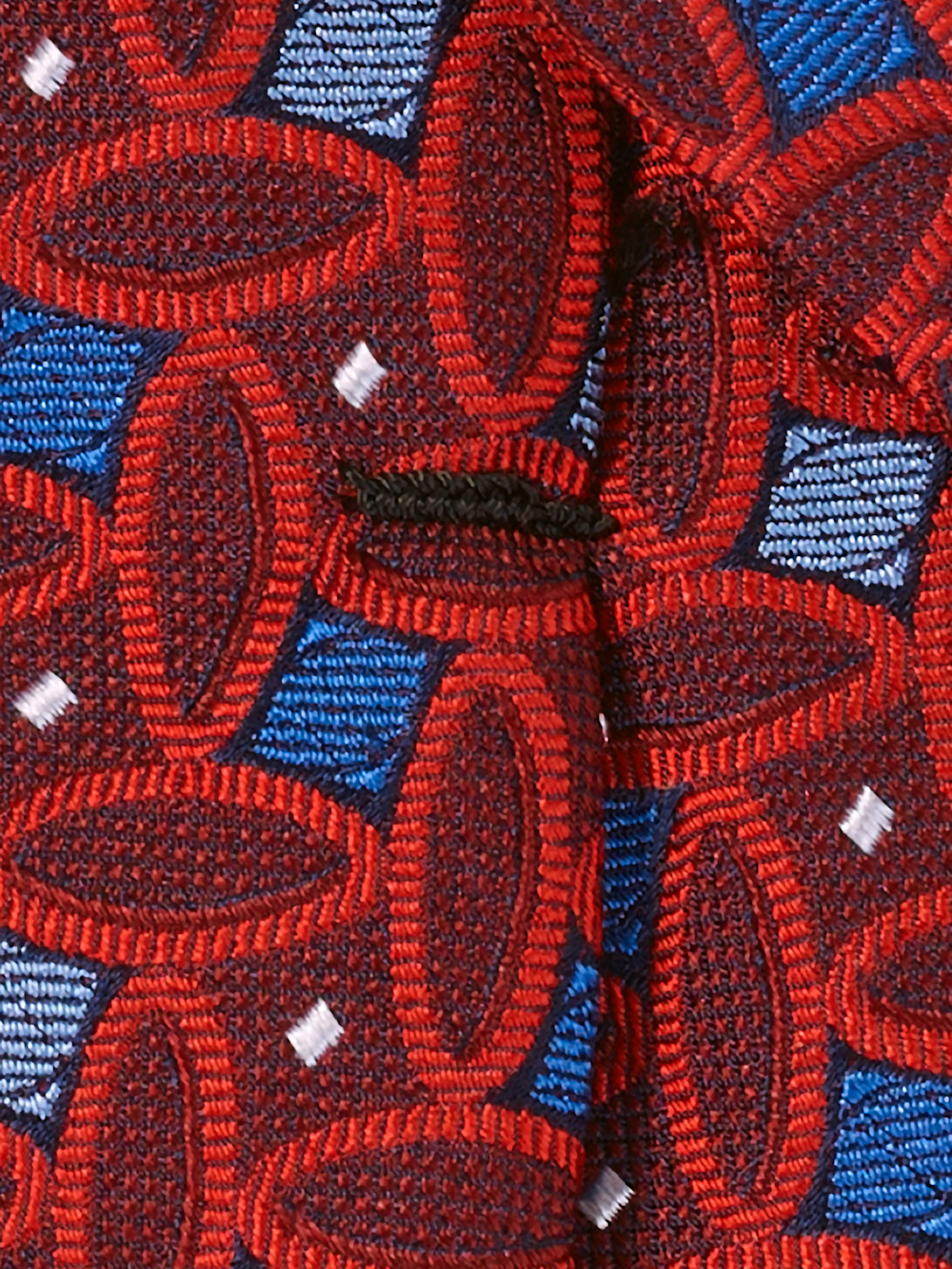 Alternate Image of Geometric Woven Silk Tie-3