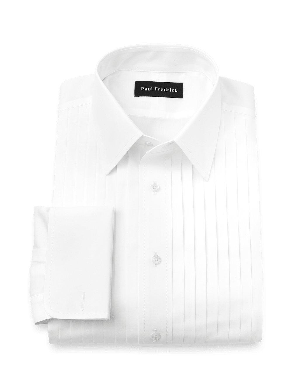 Product Image of Non-iron Cotton Tuxedo Shirt-White