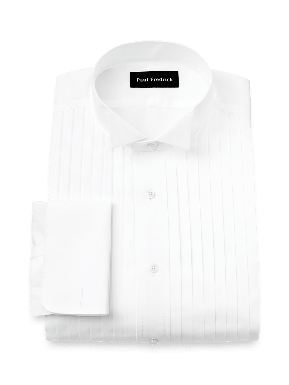Product Image of Non-iron Cotton Tuxedo Shirt-White