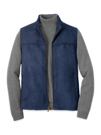 Microsuede Vest - Navy