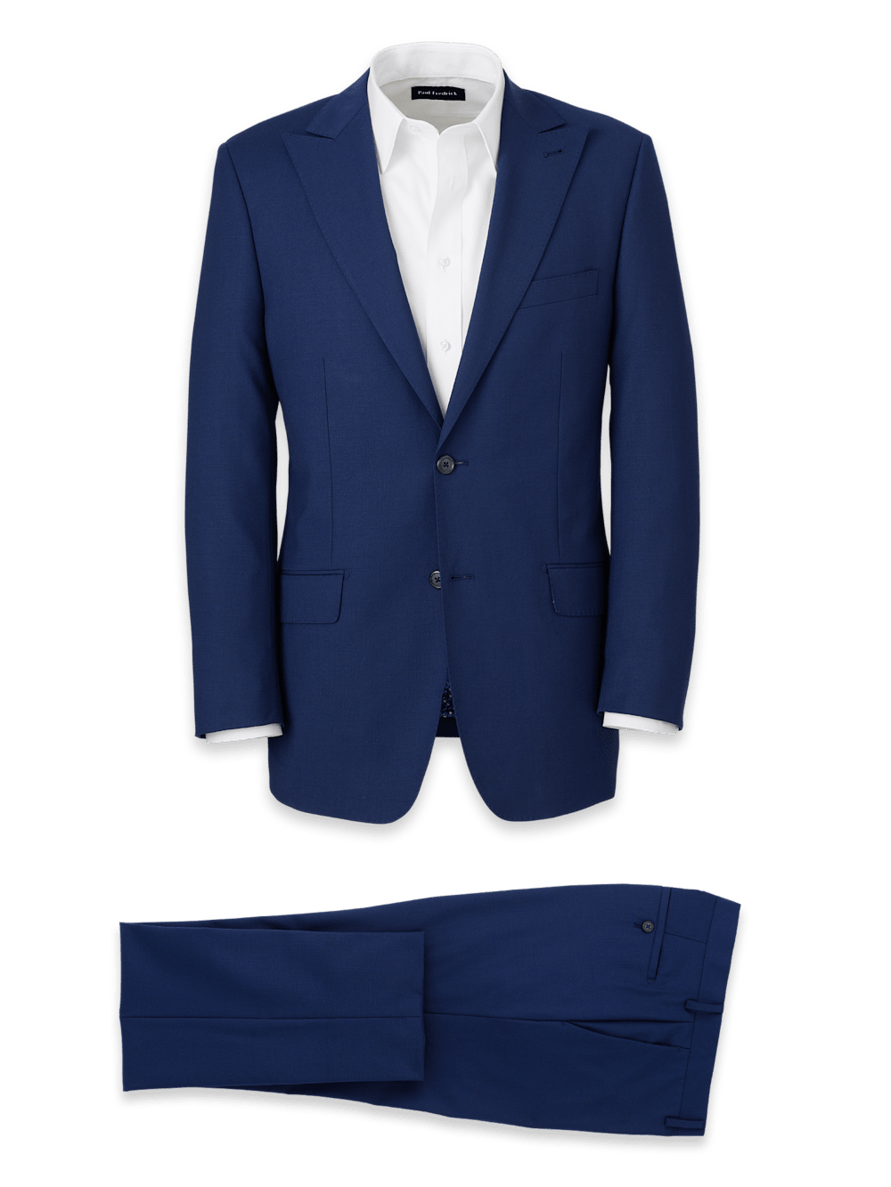 Product Image of Wool Stretch Bengaline Single Breasted Peak Lapel Suit-0