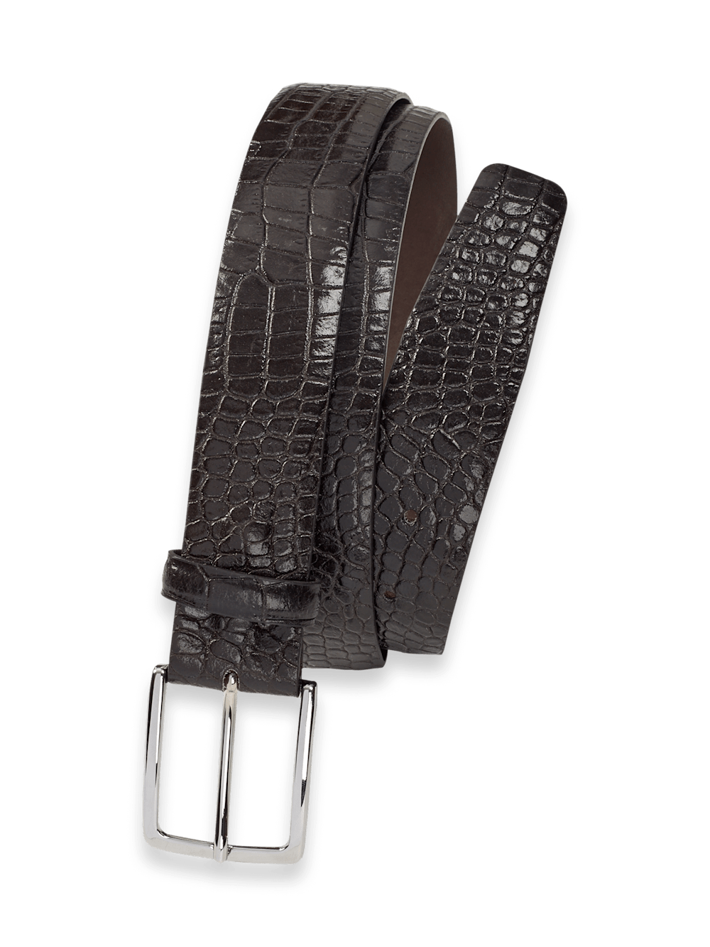 Product Image of Crocodile Embossed With Changeable Buckle Belt-Brown