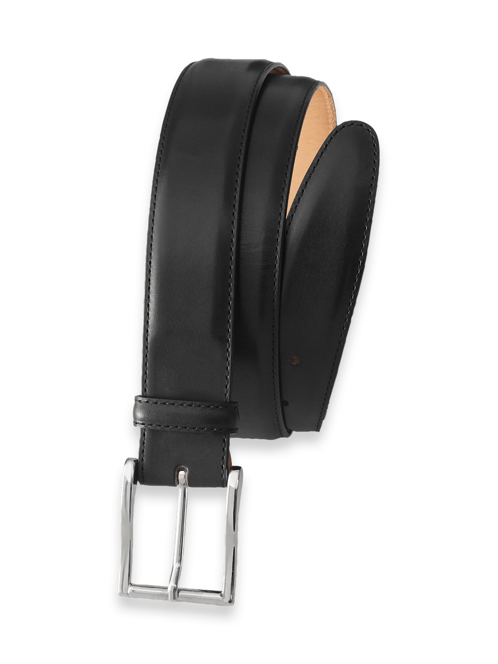Product Image of Leather Belt With Changeable Buckle-Black