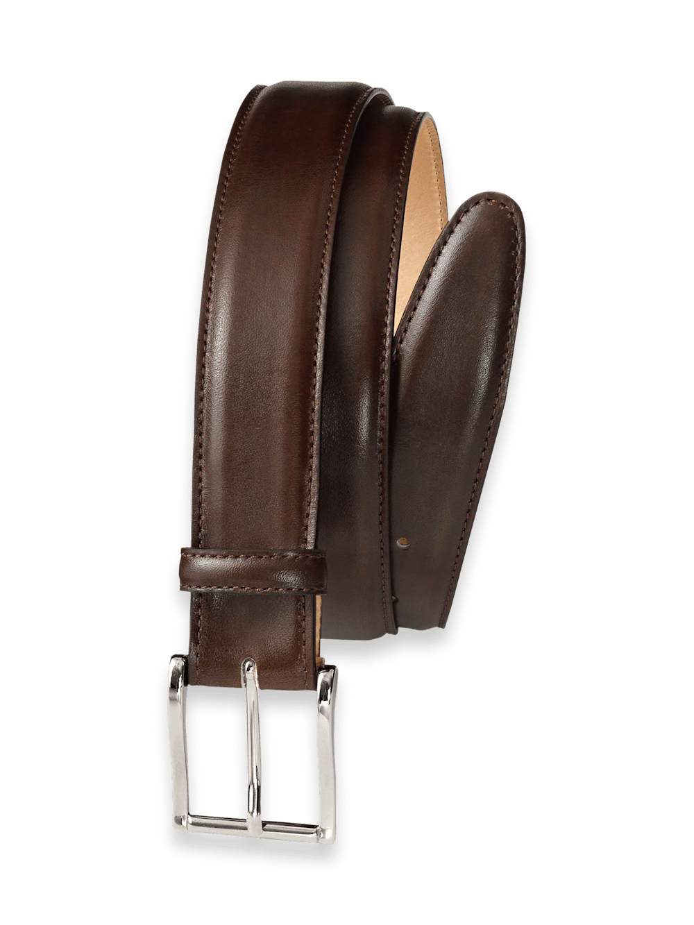 Product Image of Leather Belt With Changeable Buckle-Brown