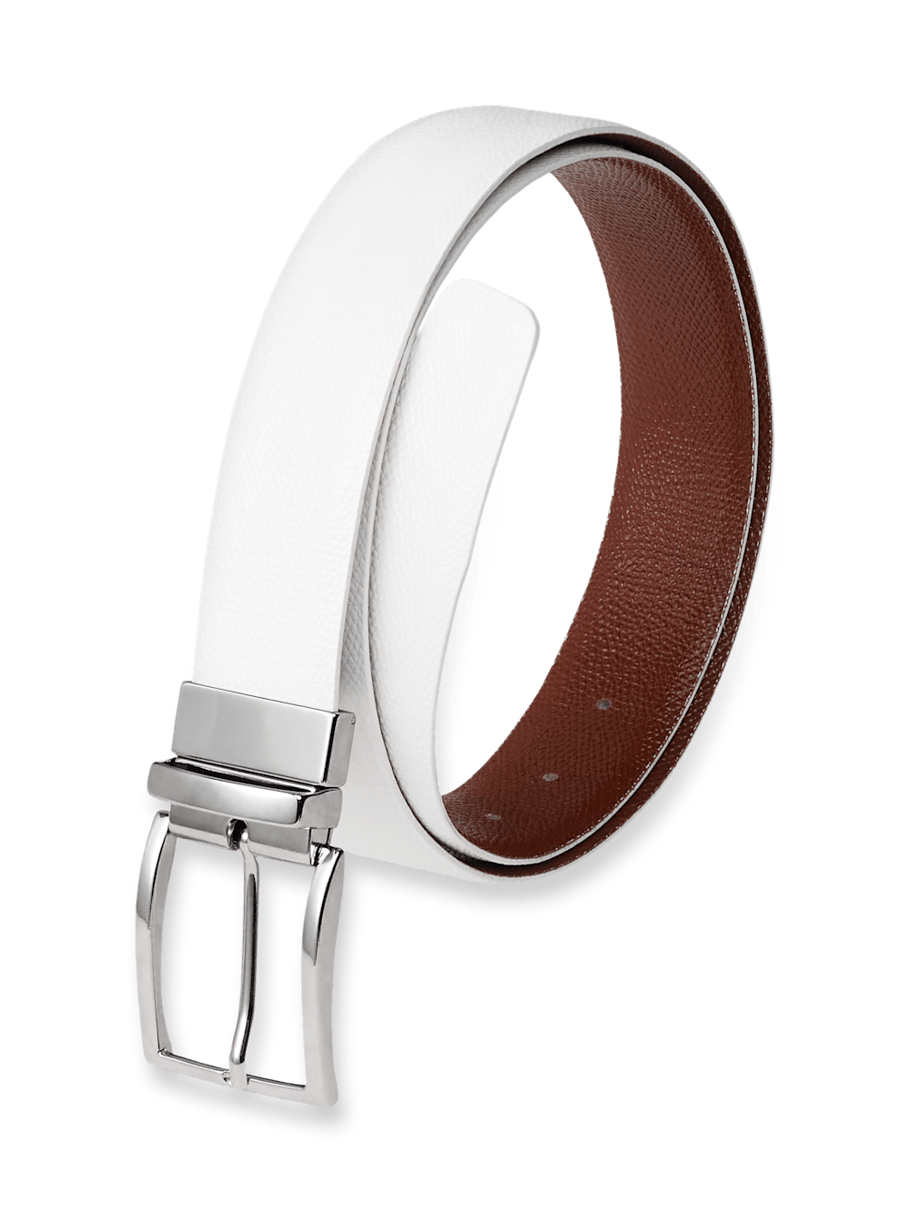 Product Image of Anthony Reversible Belt-White/Chestnut