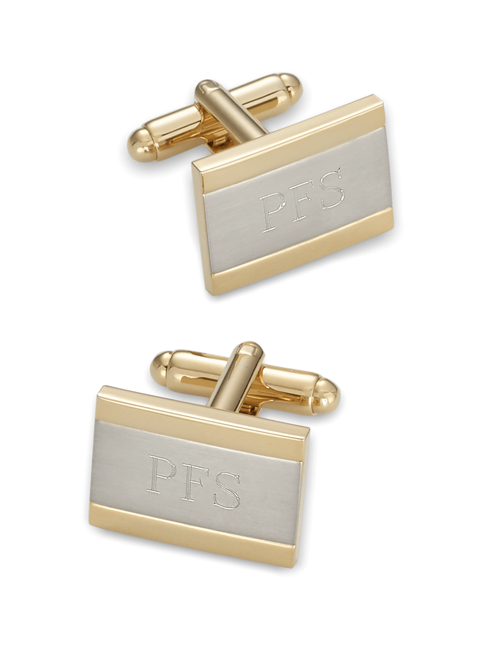 Product Image of Engravable Cufflinks-Gold/Silver