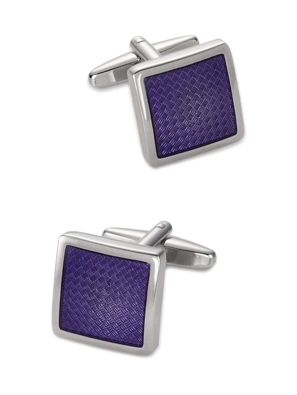 Product Image of Enamel Square Cufflink-Purple