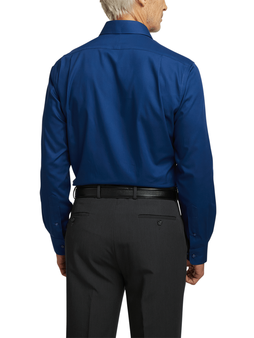 Alternate Image of Non-iron Cotton Solid Dress Shirt With Contrast Trim-4