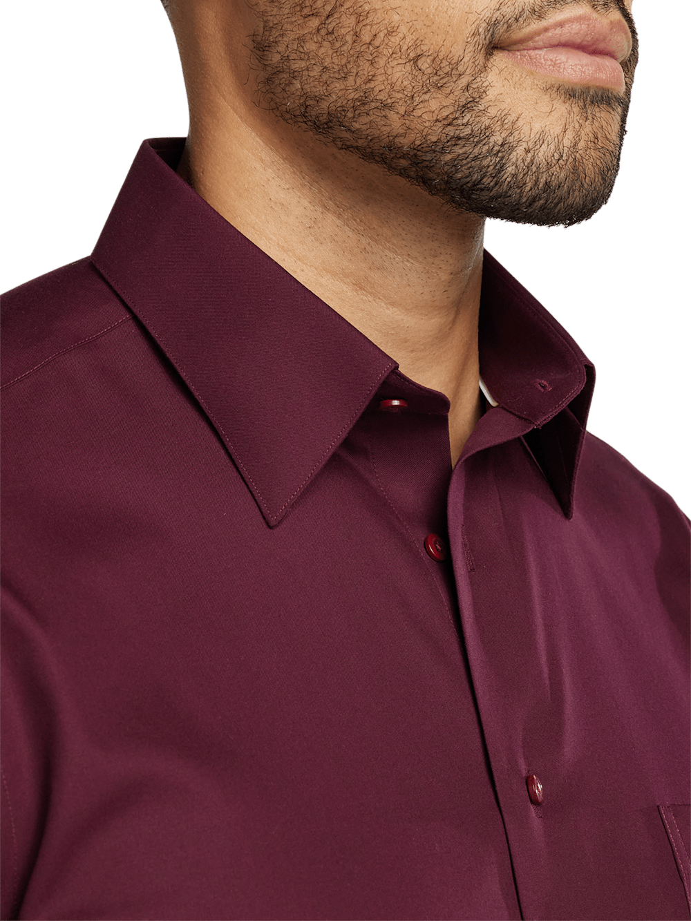 Alternate Image of Non-iron Cotton Solid Dress Shirt-2