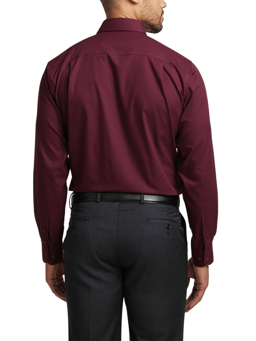 Alternate Image of Non-iron Cotton Solid Dress Shirt-4