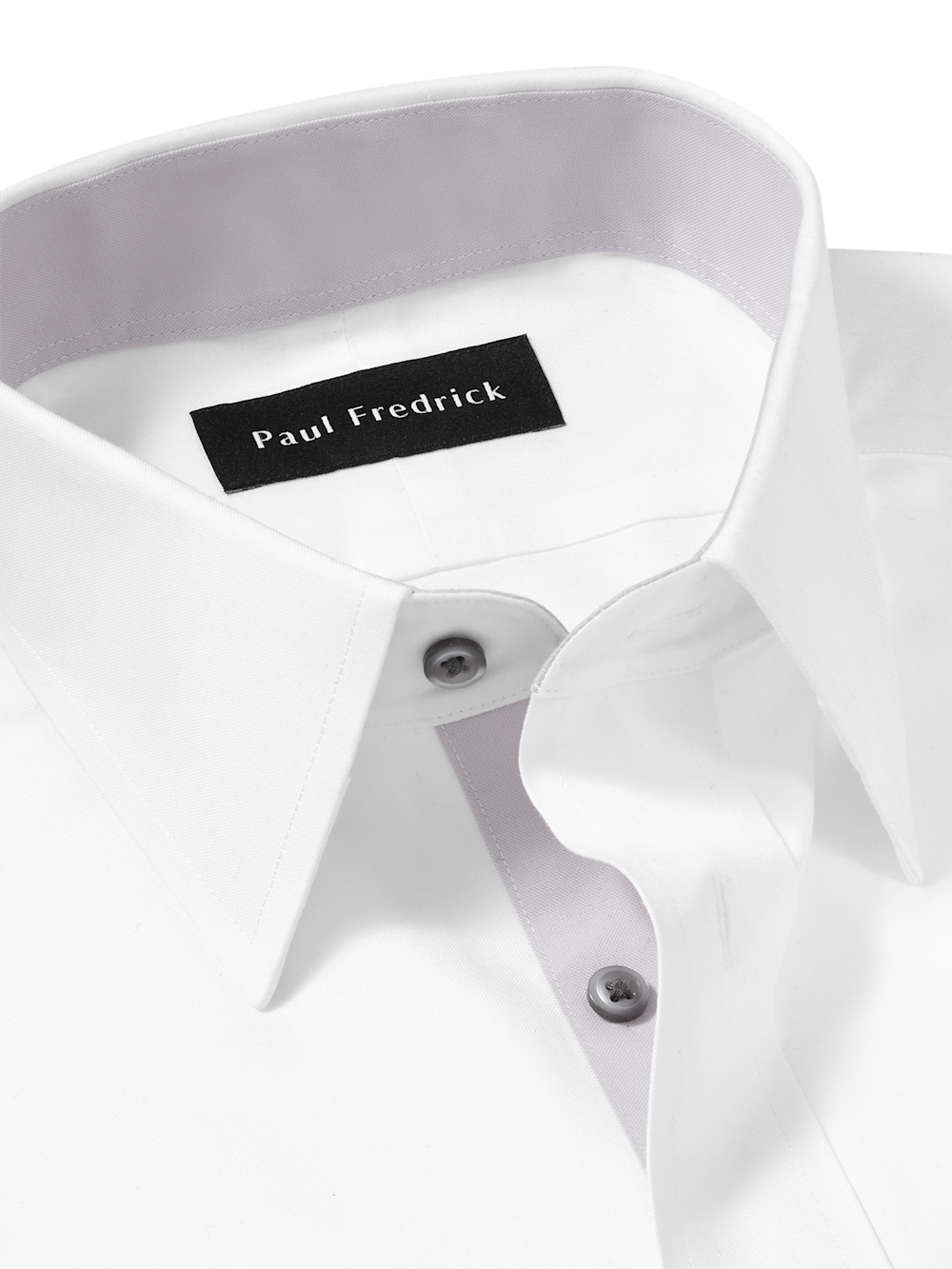 Alternate Image of Comfort Stretch Non-iron Solid Dress Shirt With Contrast Trim-6