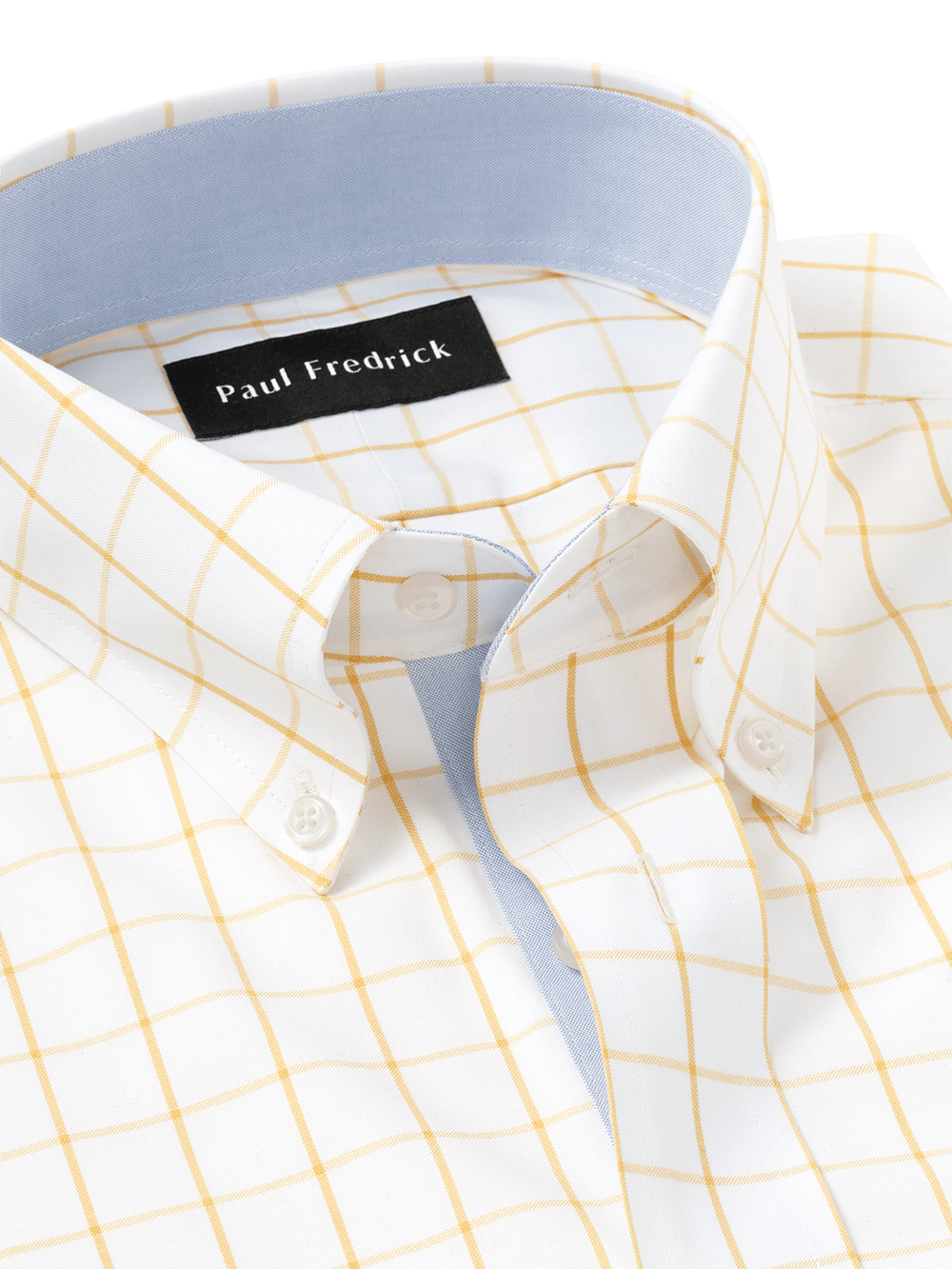 Alternate Image of Comfort Stretch Non-iron Check Dress Shirt With Contrast Trim-6