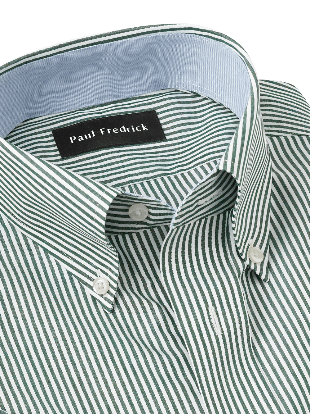 Alternate Image of Non-iron Cotton Stripe Dress Shirt With Contrast Trim-2
