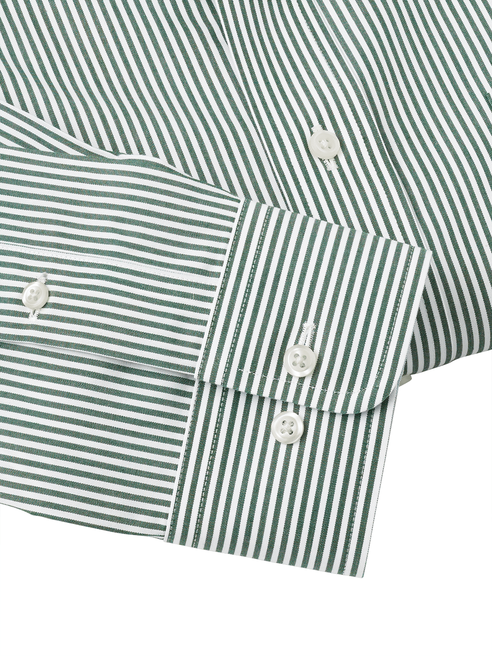 Alternate Image of Non-iron Cotton Stripe Dress Shirt With Contrast Trim-3
