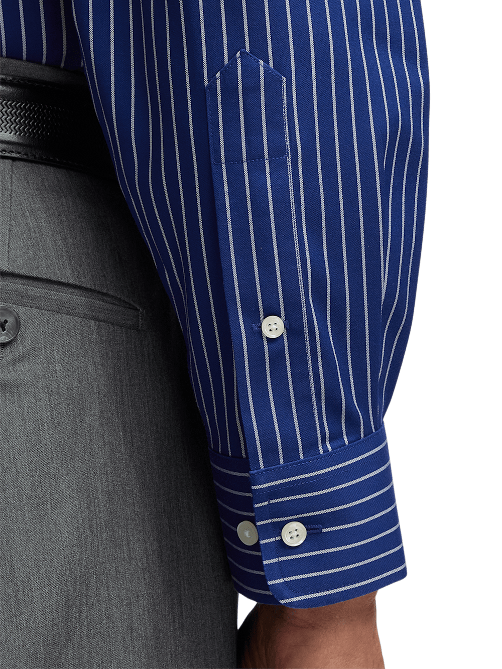 Alternate Image of Comfort Stretch Non-iron Stripe Dress Shirt-3