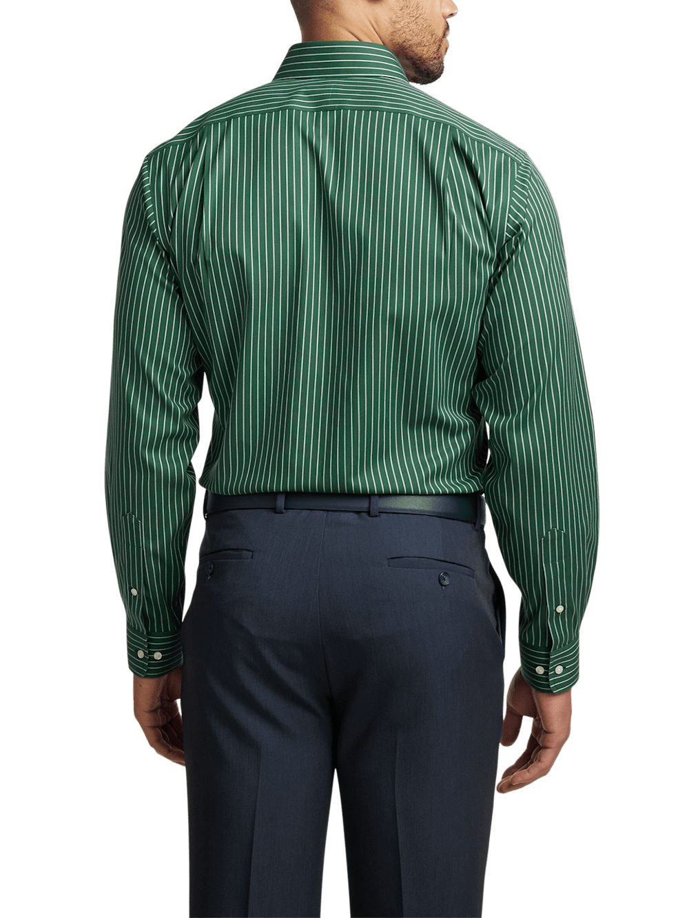 Alternate Image of Comfort Stretch Non-iron Stripe Dress Shirt-4