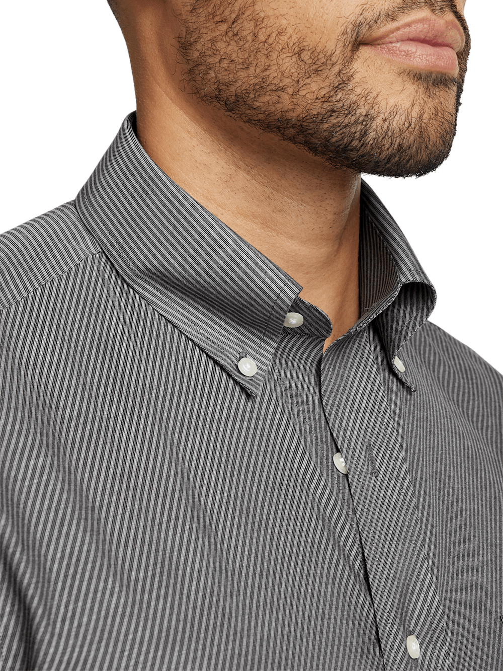 Alternate Image of Non-iron Cotton Diagonal Stripe Dress Shirt-2