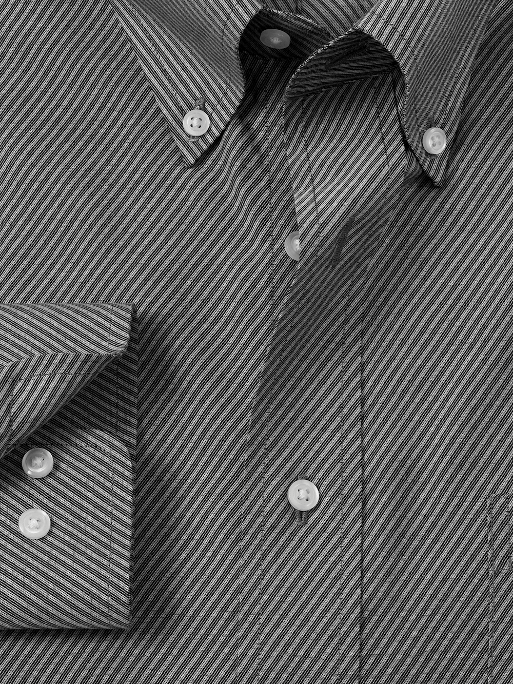 Alternate Image of Non-iron Cotton Diagonal Stripe Dress Shirt-5