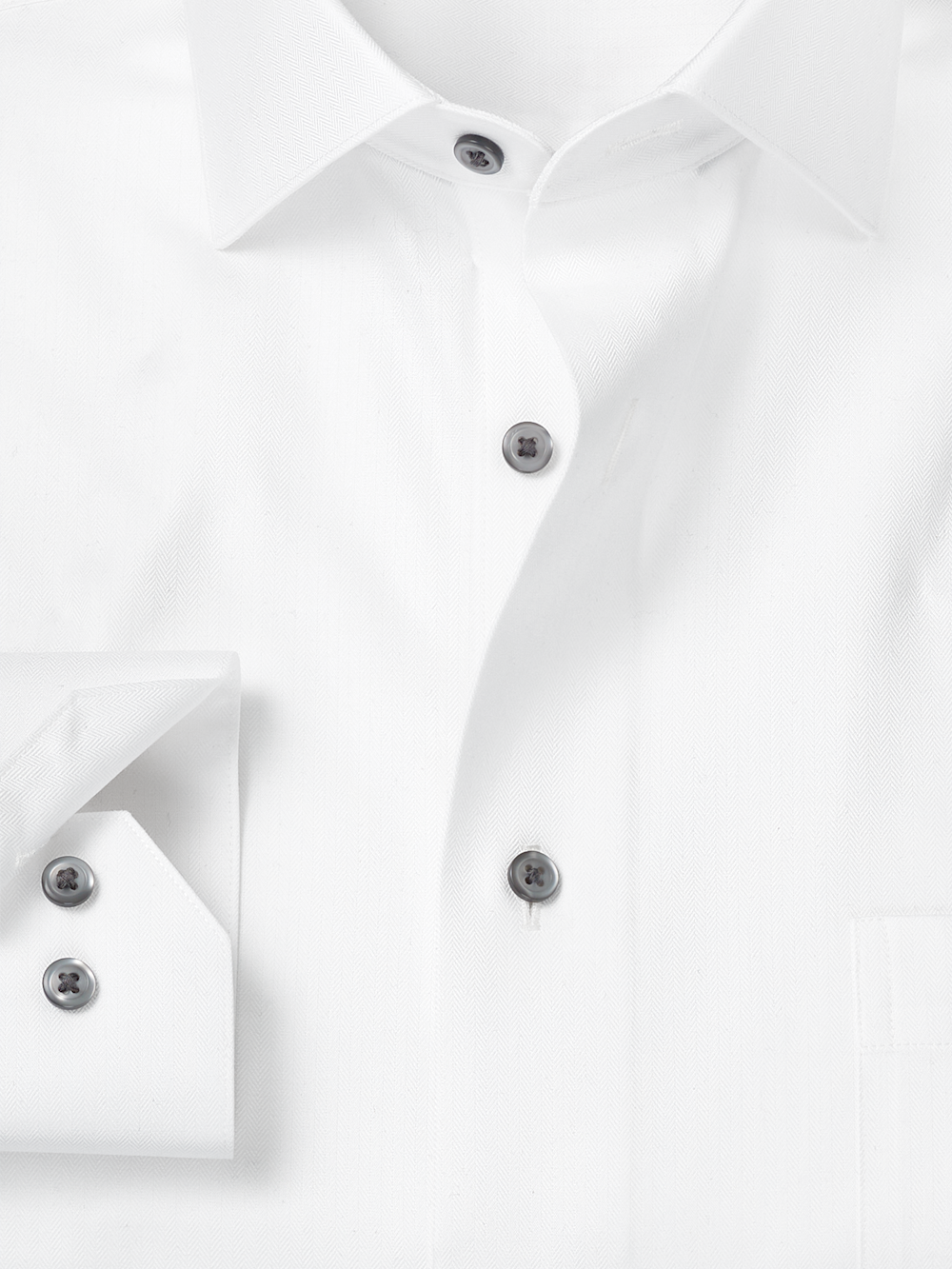 Alternate Image of Comfort Stretch Non-iron Herringbone Dress Shirt-5