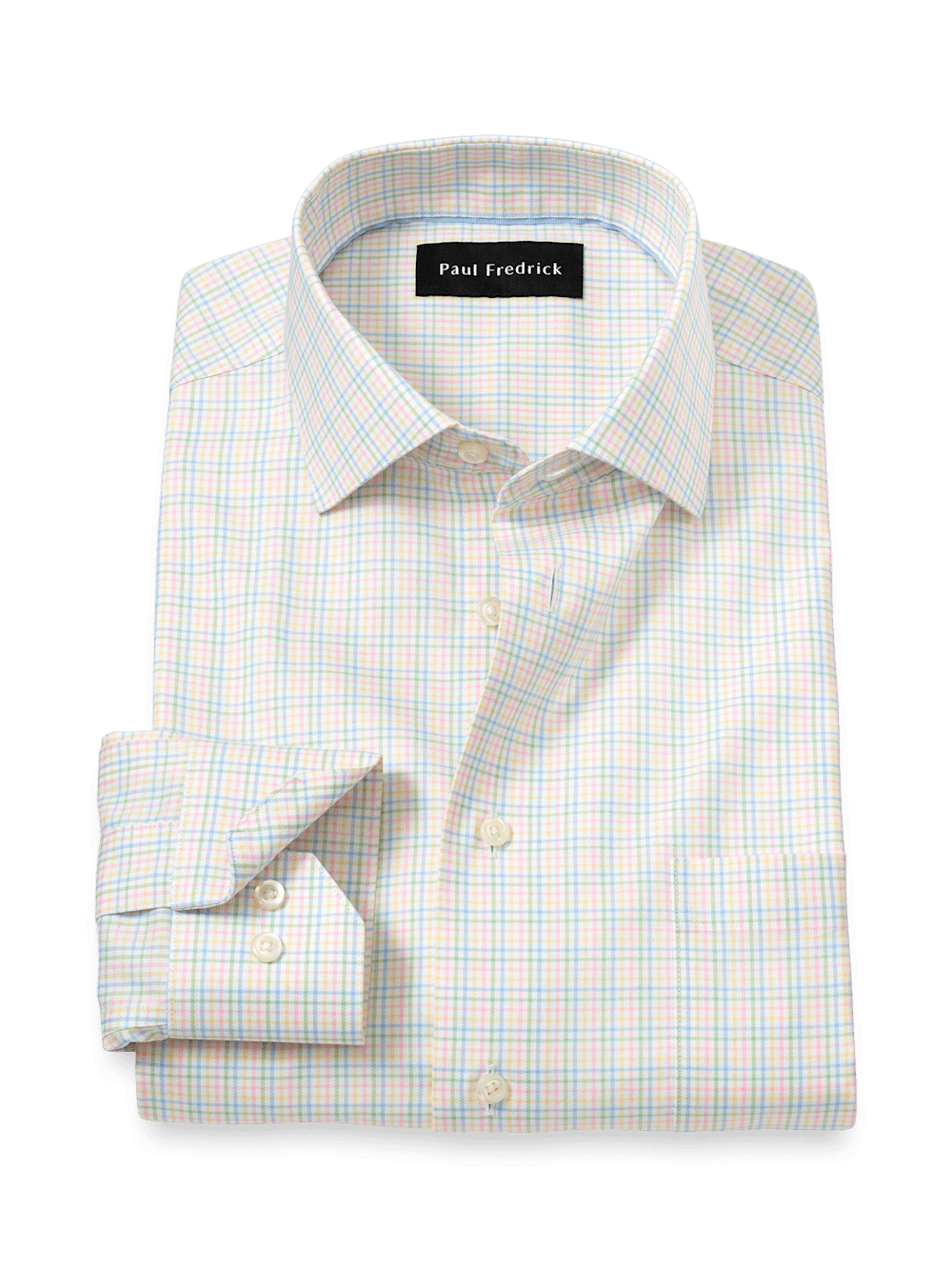 Product Image of Comfort Stretch Non-iron Check Dress Shirt-Multi