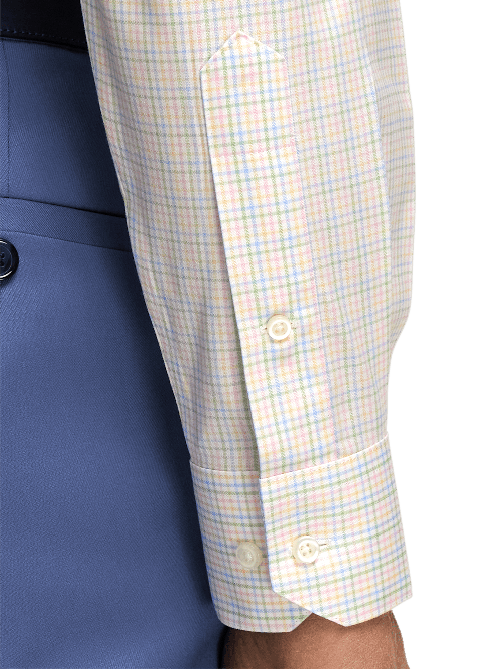 Alternate Image of Comfort Stretch Non-iron Check Dress Shirt-3