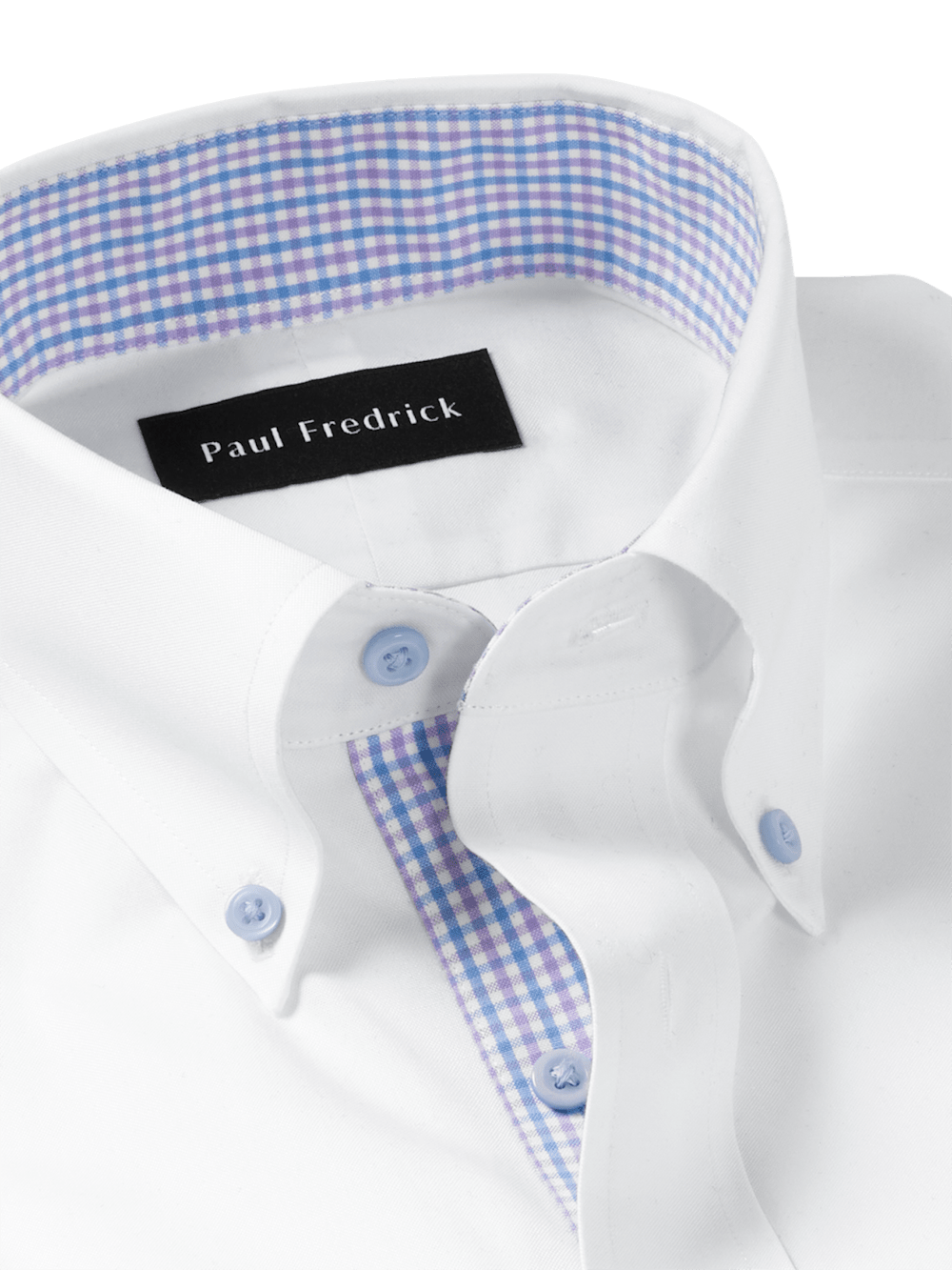 Alternate Image of Comfort Stretch Non-iron Solid Dress Shirt With Contrast Trim-6