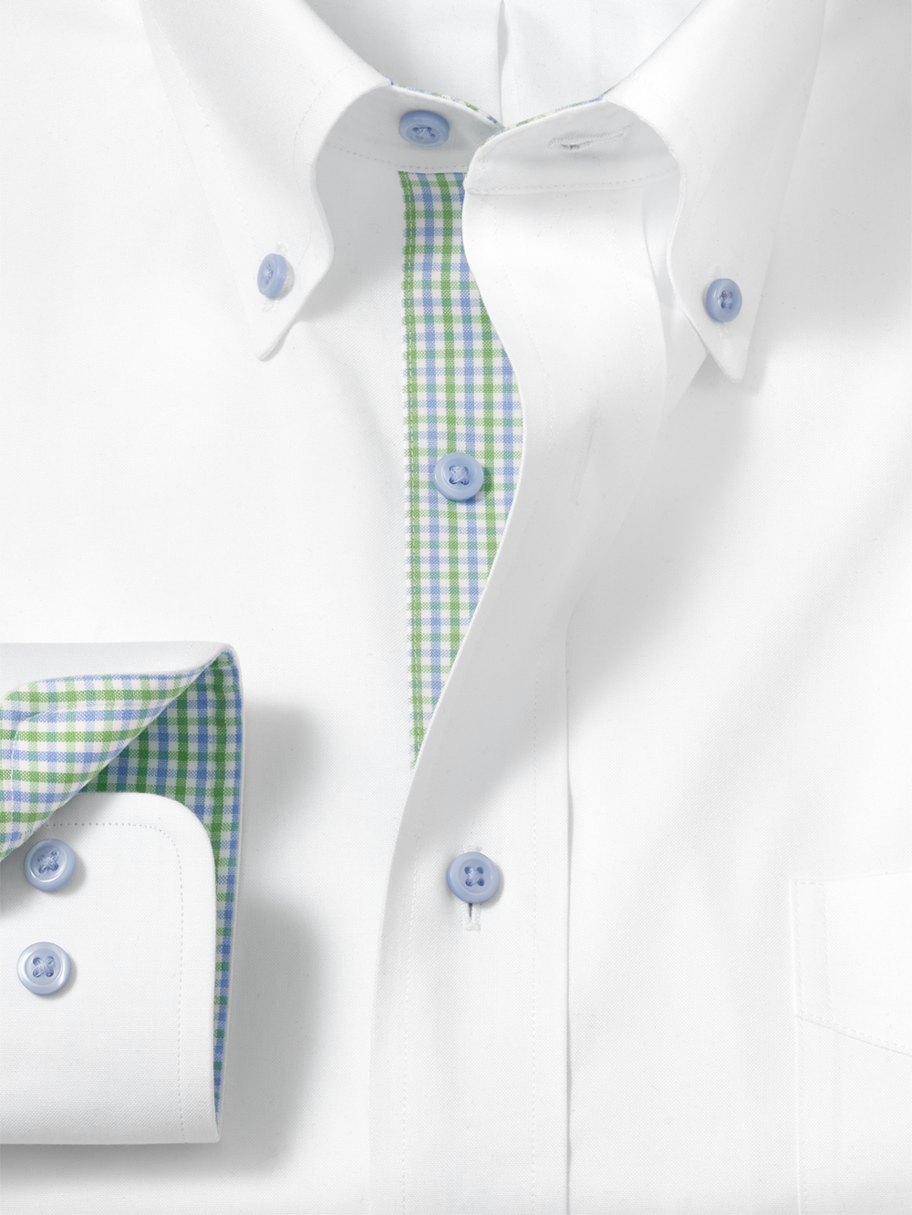 Alternate Image of Comfort Stretch Non-iron Solid Dress Shirt With Contrast Trim-5