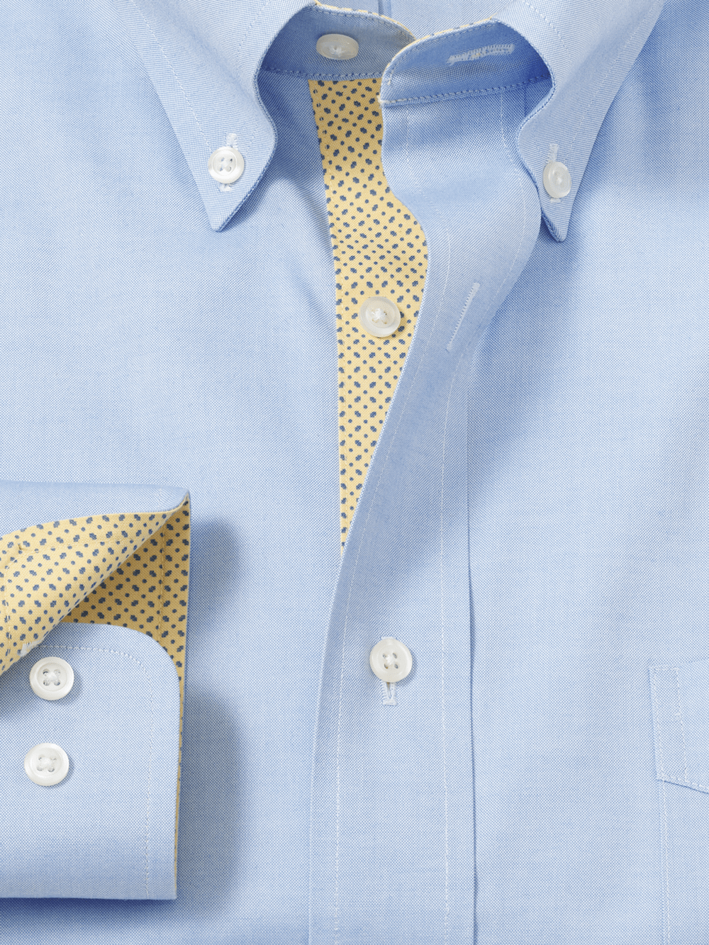 Alternate Image of Comfort Stretch Non-iron Solid Dress Shirt With Contrast Trim-5