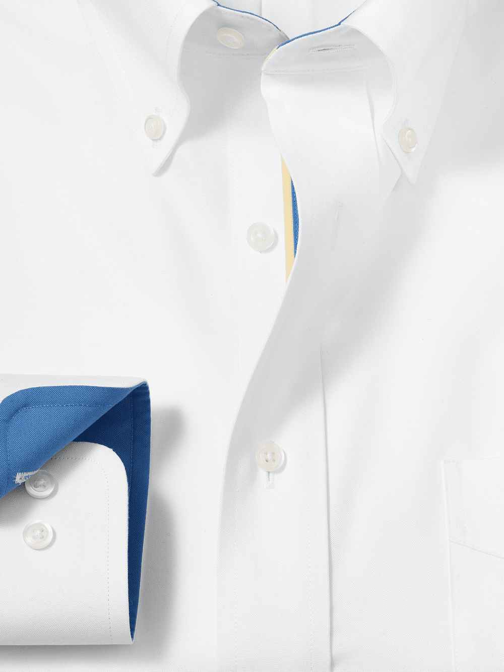 Alternate Image of Comfort Stretch Non-iron Solid Dress Shirt With Contrast Trim-5