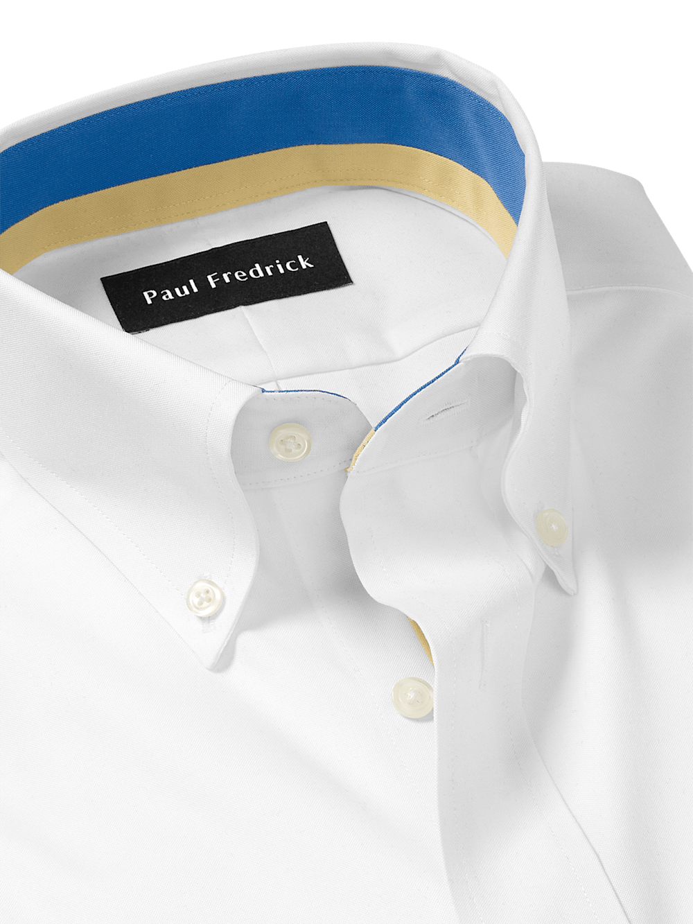 Alternate Image of Comfort Stretch Non-iron Solid Dress Shirt With Contrast Trim-6