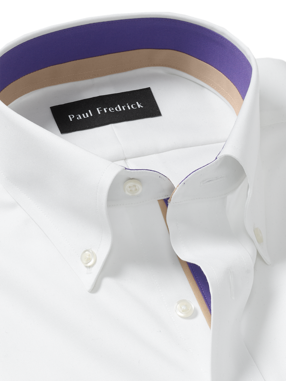 Alternate Image of Comfort Stretch Non-iron Solid Dress Shirt With Contrast Trim-6