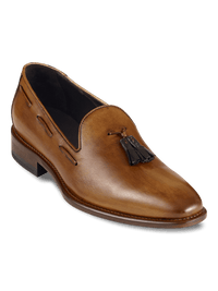 Ethan Tassel Loafer - Chestnut