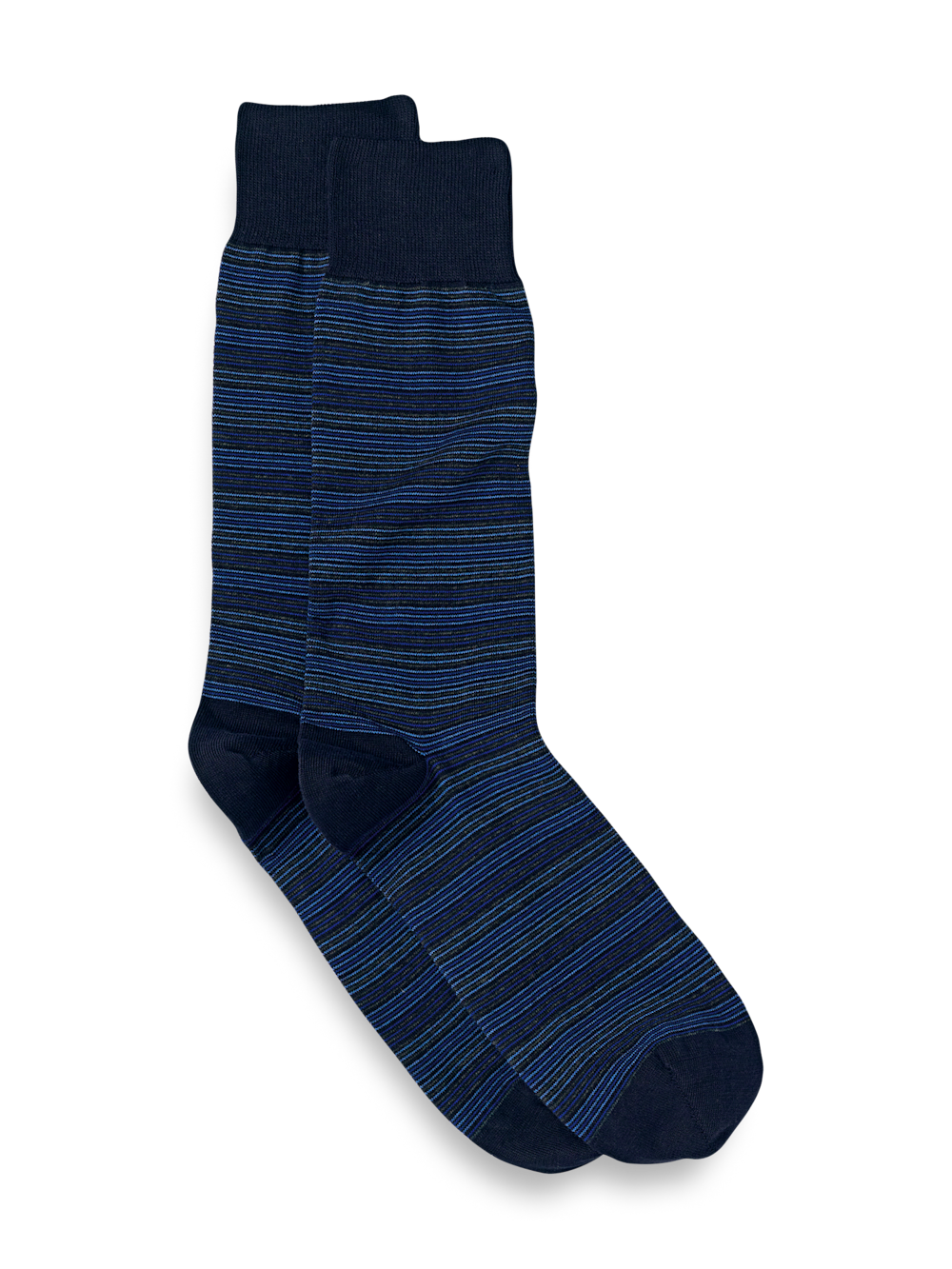 Product Image of Stripe Cotton Blend Sock-Navy Multi