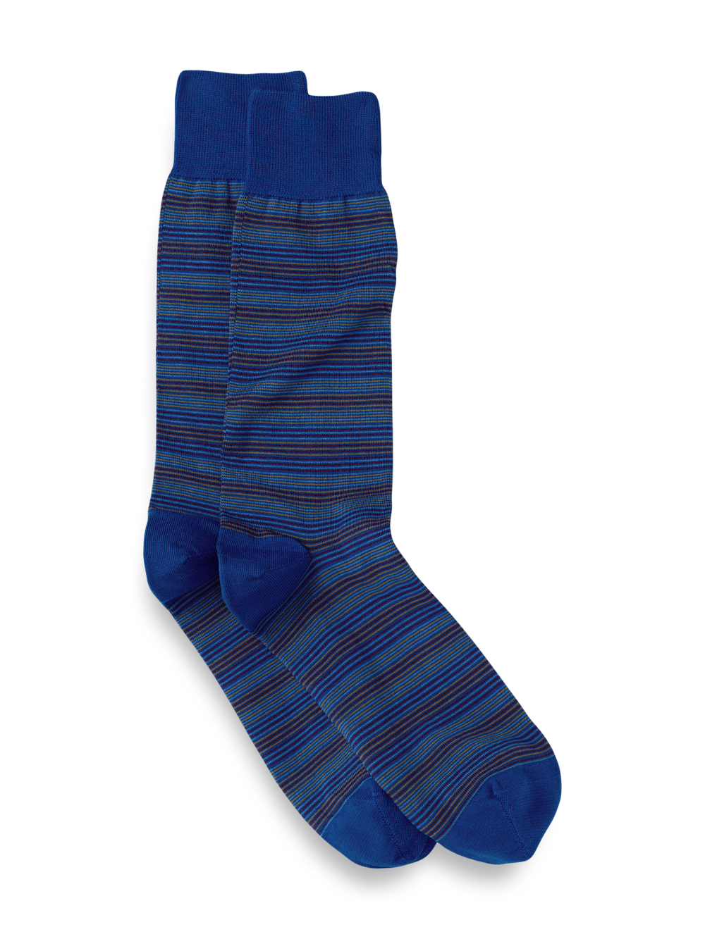 Product Image of Stripe Cotton Blend Sock-Blue Multi