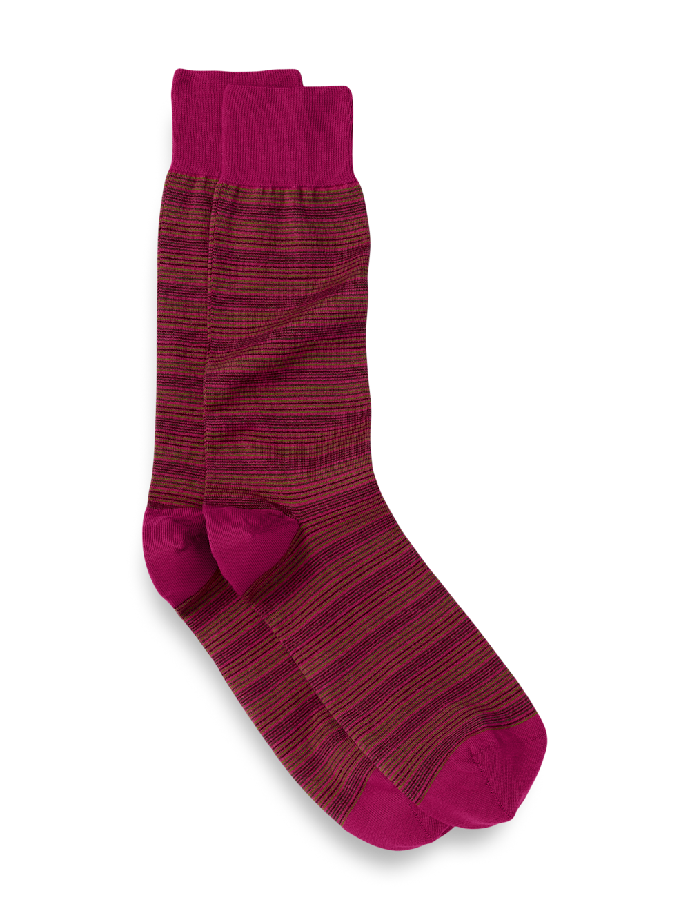 Product Image of Stripe Cotton Blend Sock-Berry Multi