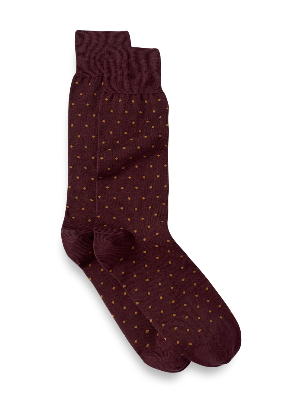 Product Image of Dot Cotton Blend Sock-Burgundy Multi