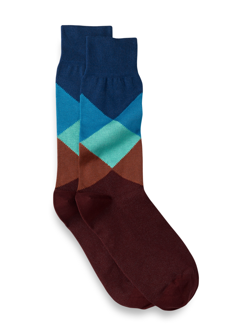 Product Image of Argyle Cotton Blend Sock-Multi