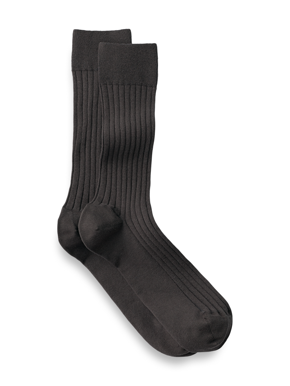 Product Image of Solid Rib Cotton Blend Sock-Grey