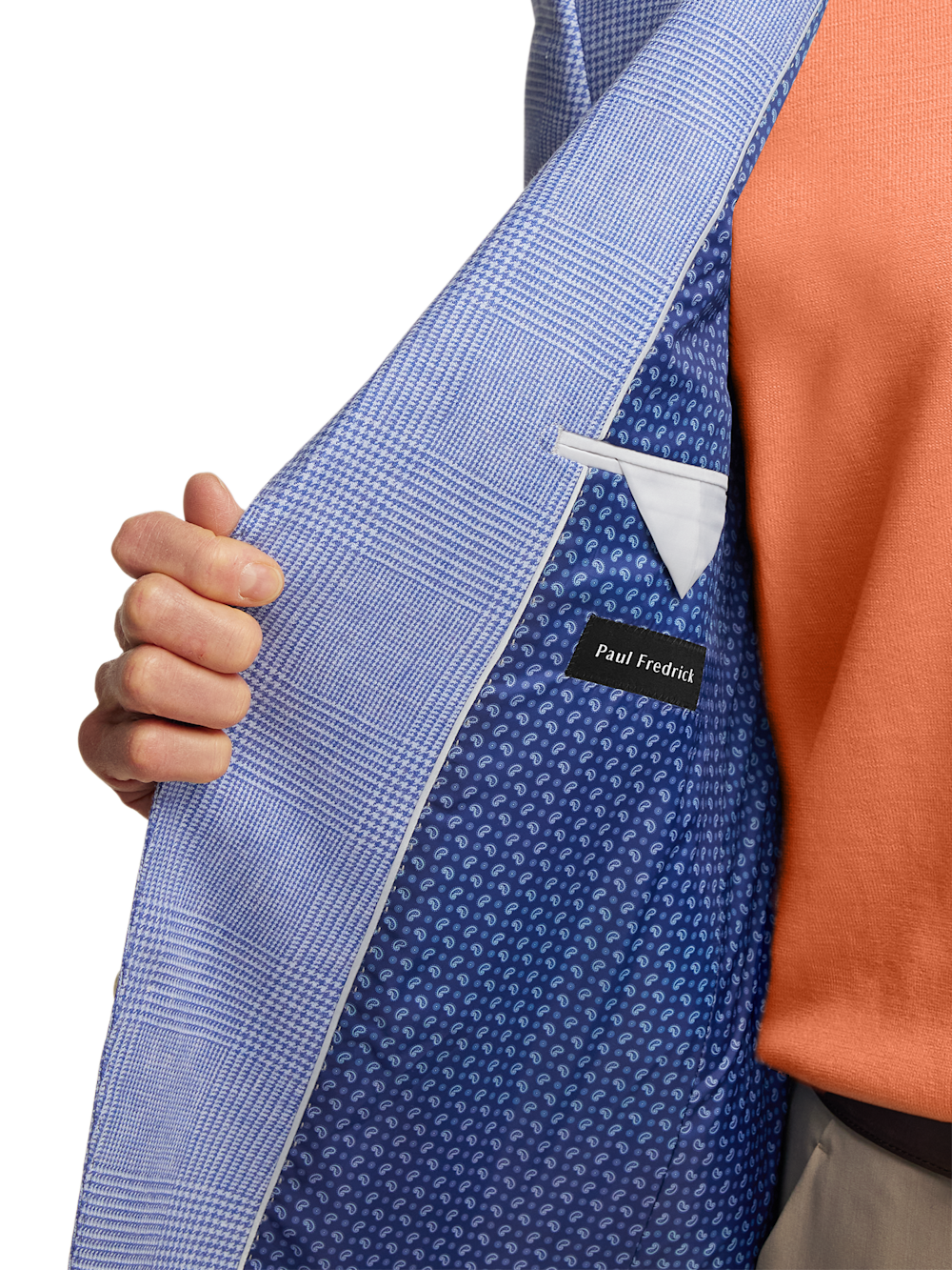 Alternate Image of Linen Blend Single Breasted Notch Lapel Sport Coat-3