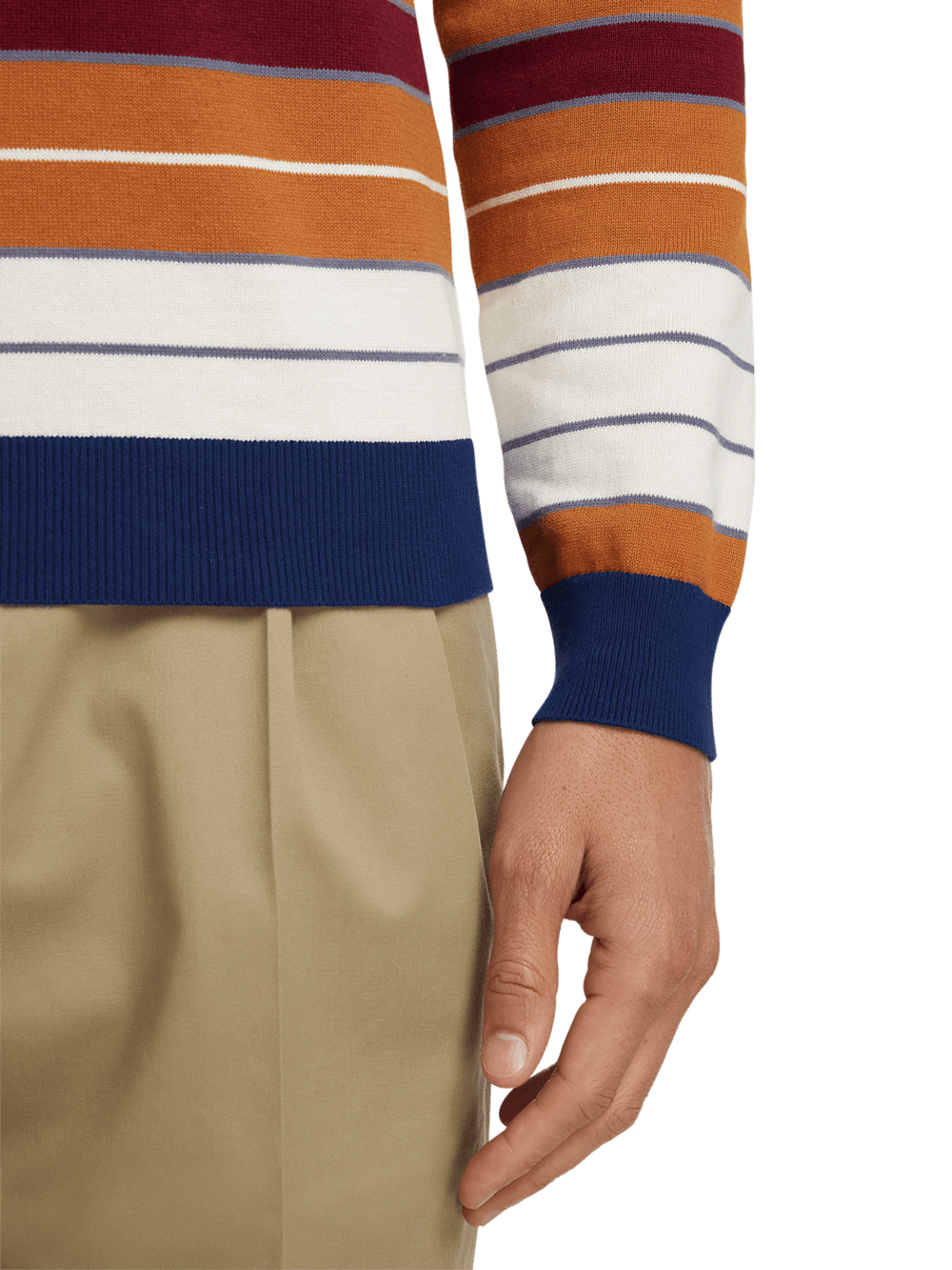 Alternate Image of Cotton Quarter Zip Mock Neck Sweater-3