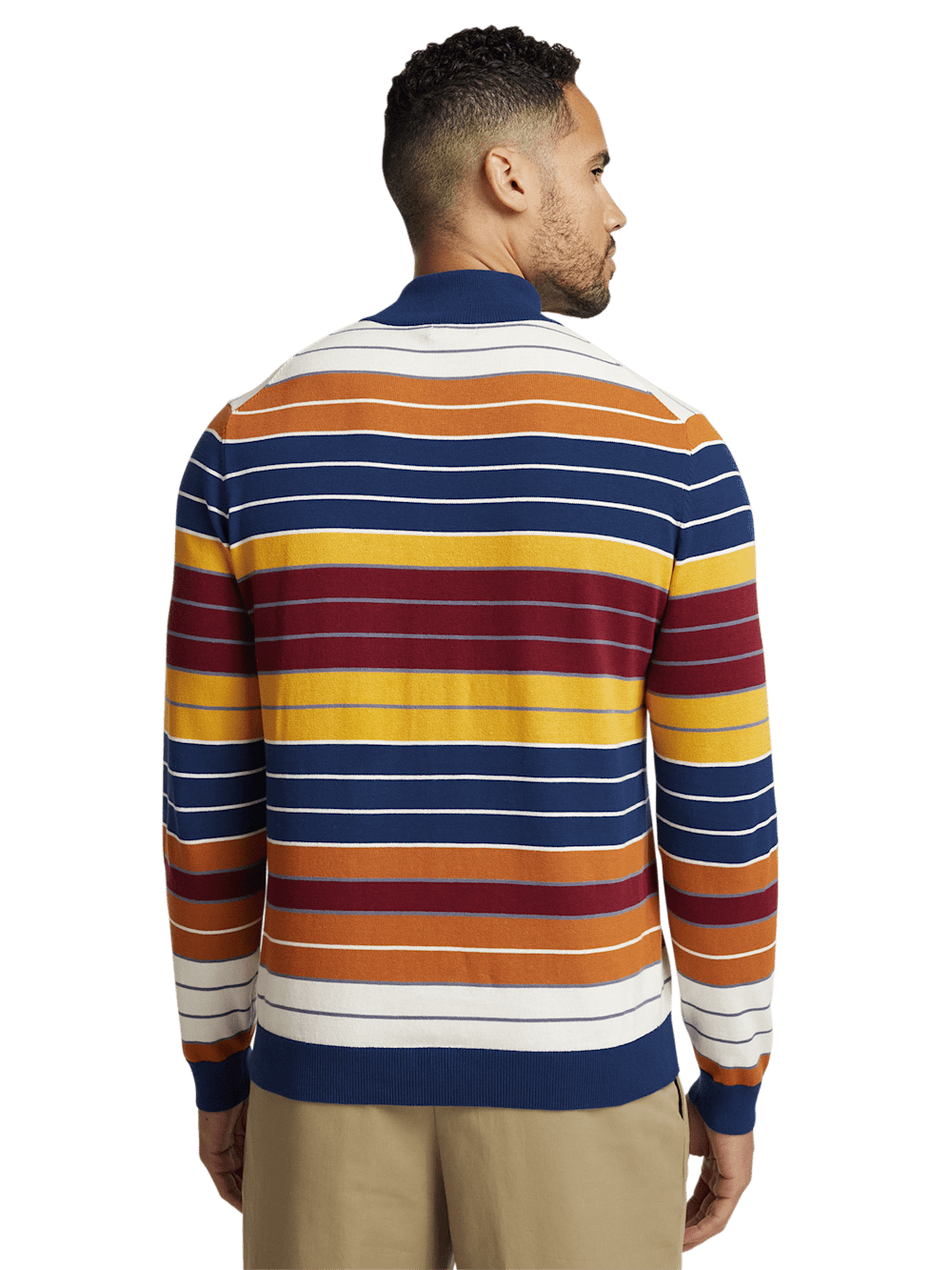 Alternate Image of Cotton Quarter Zip Mock Neck Sweater-4