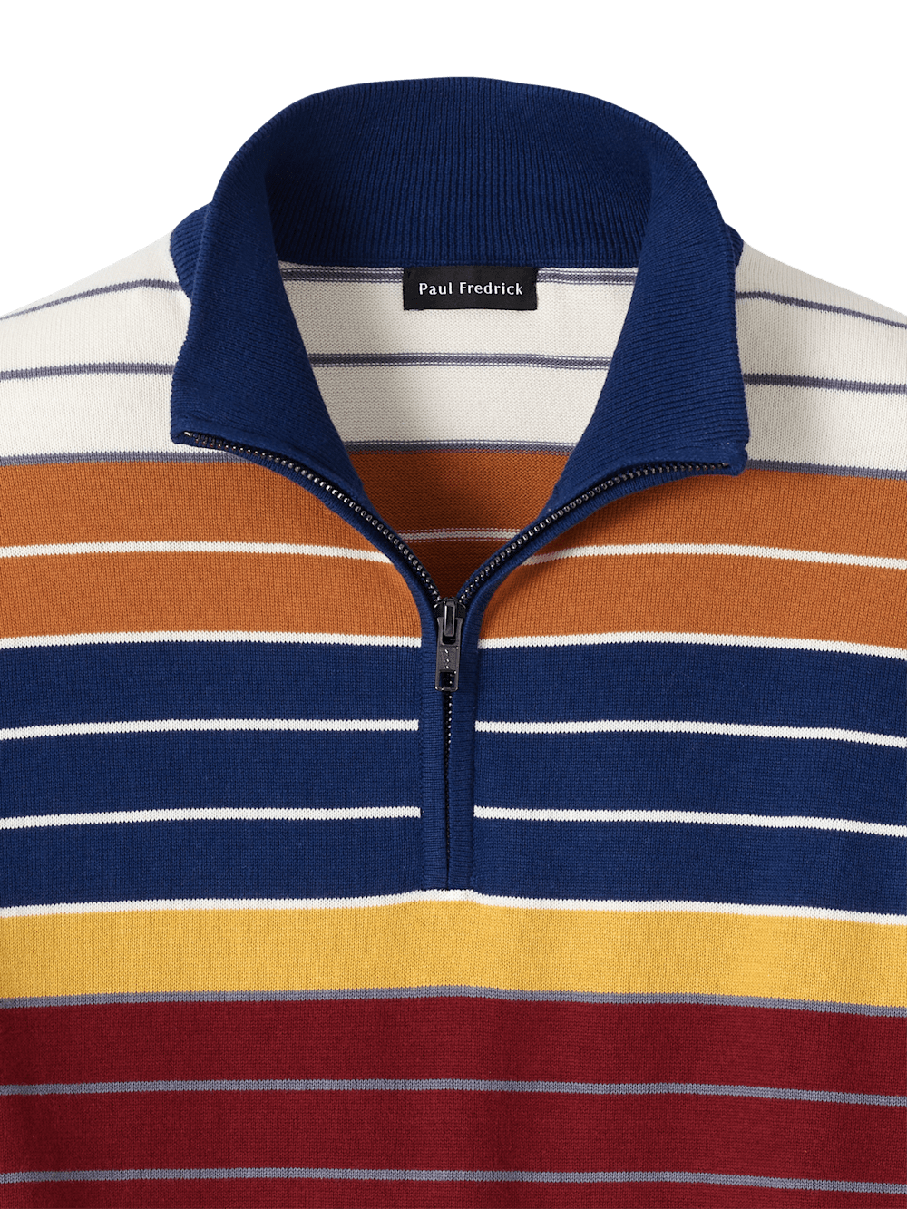 Alternate Image of Cotton Quarter Zip Mock Neck Sweater-5
