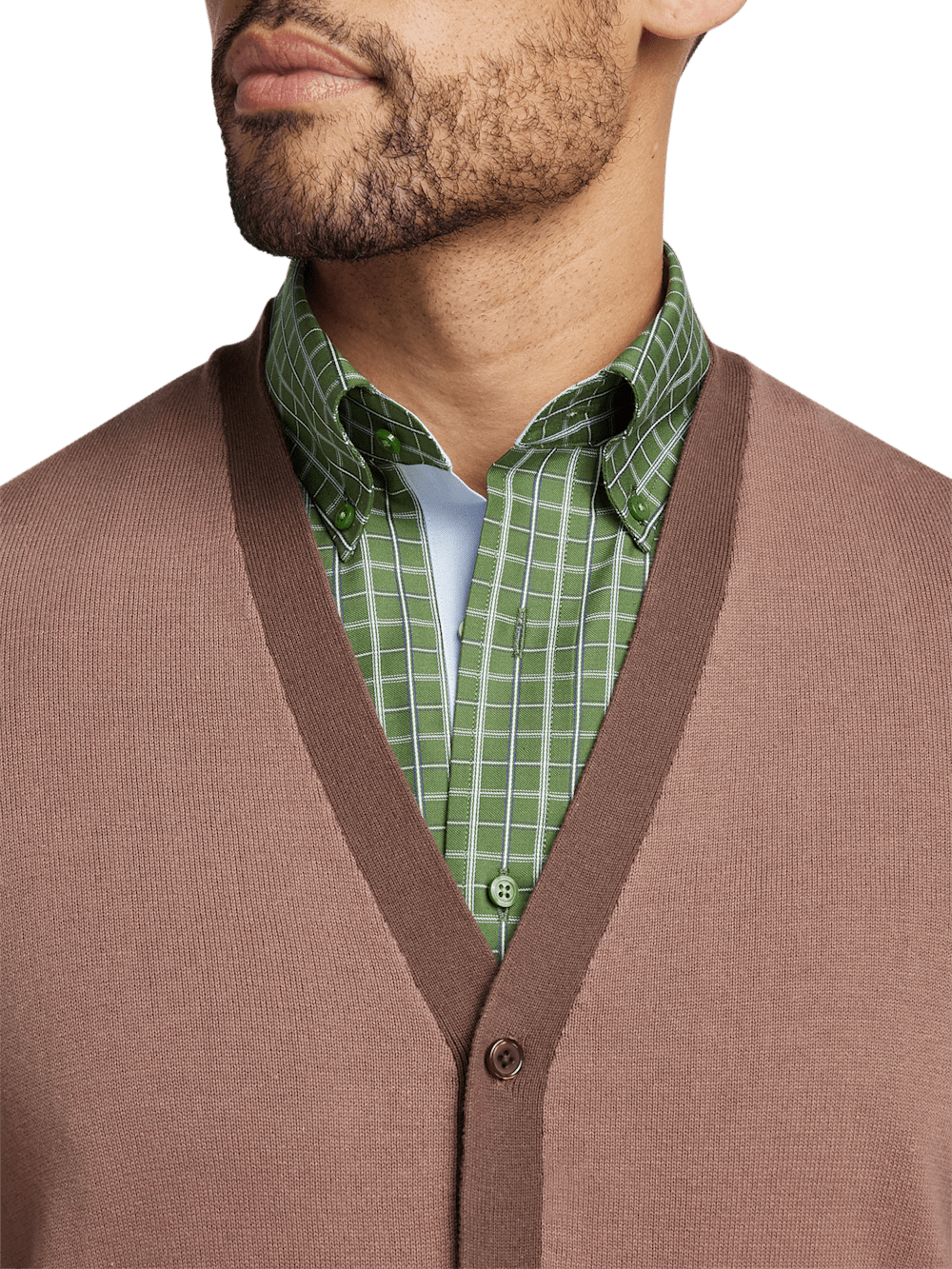 Alternate Image of Cotton Button Front V-neck Cardigan-2