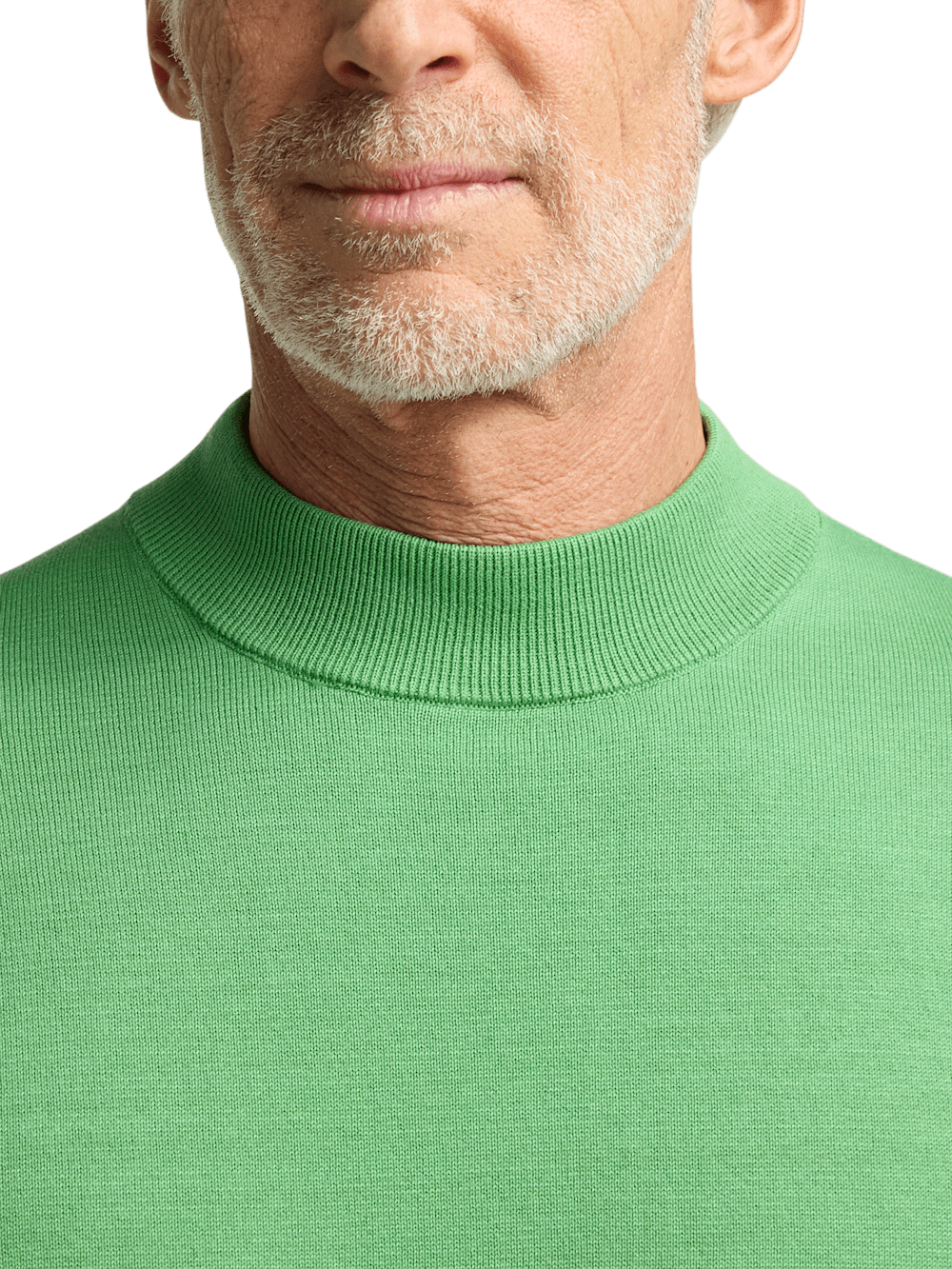 Alternate Image of Cotton Mock Neck Sweater-2