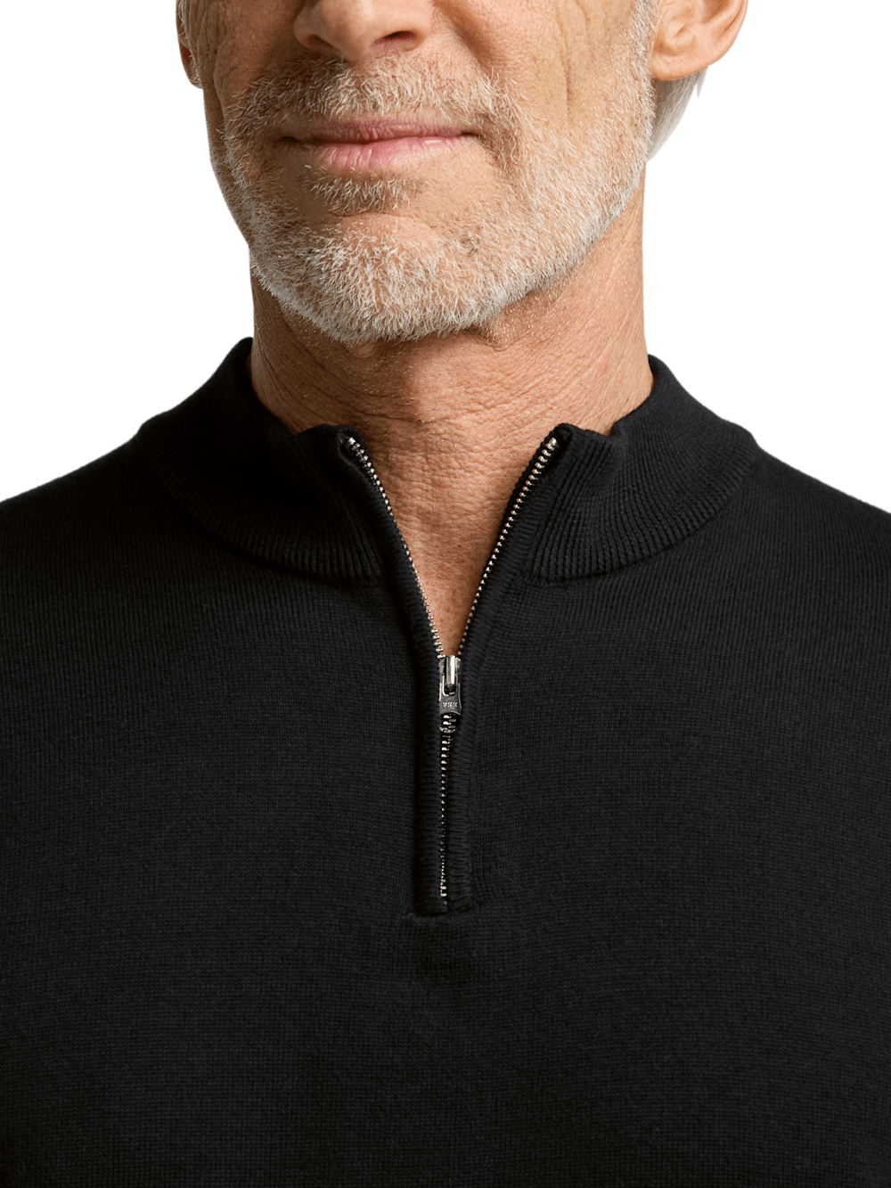 Alternate Image of Cotton Quarter Zip Mock Neck Sweater-2