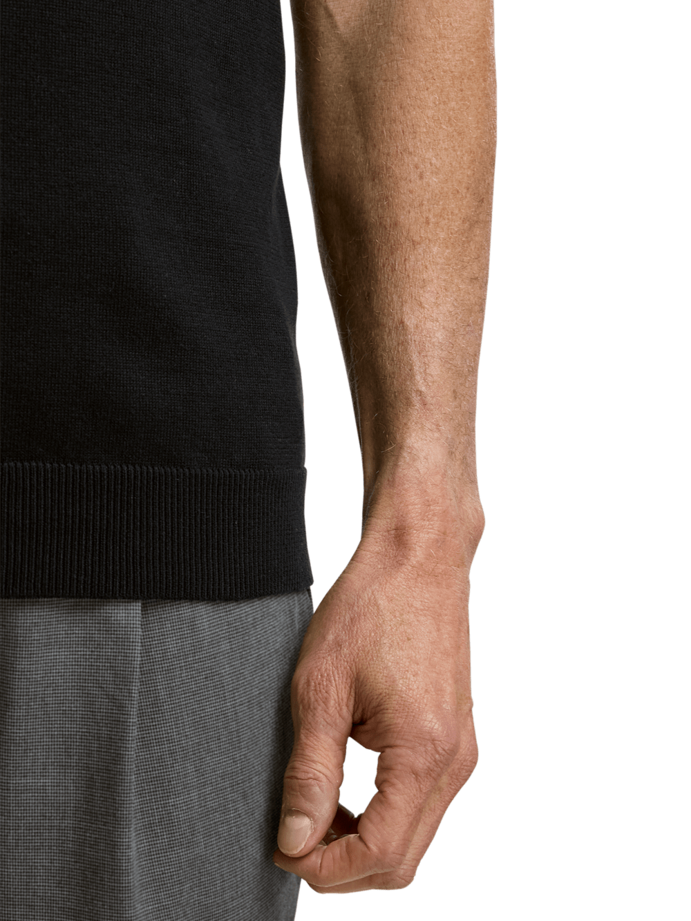 Alternate Image of Cotton Quarter Zip Mock Neck Sweater-3