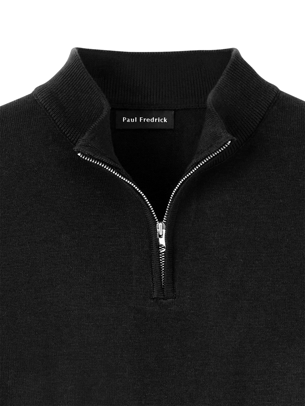 Alternate Image of Cotton Quarter Zip Mock Neck Sweater-5