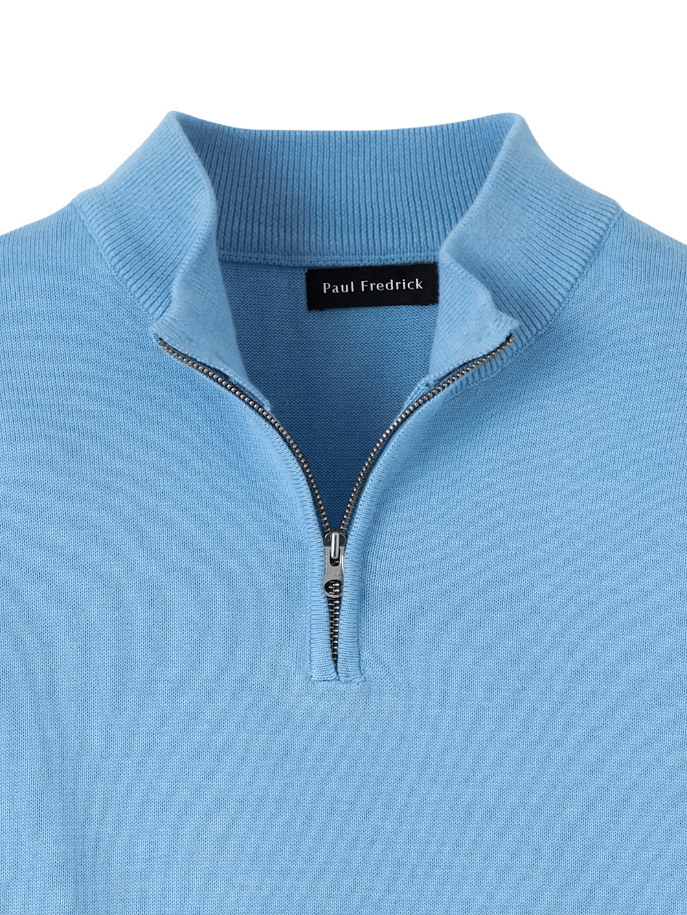 Alternate Image of Cotton Quarter Zip Mock Neck Sweater-5