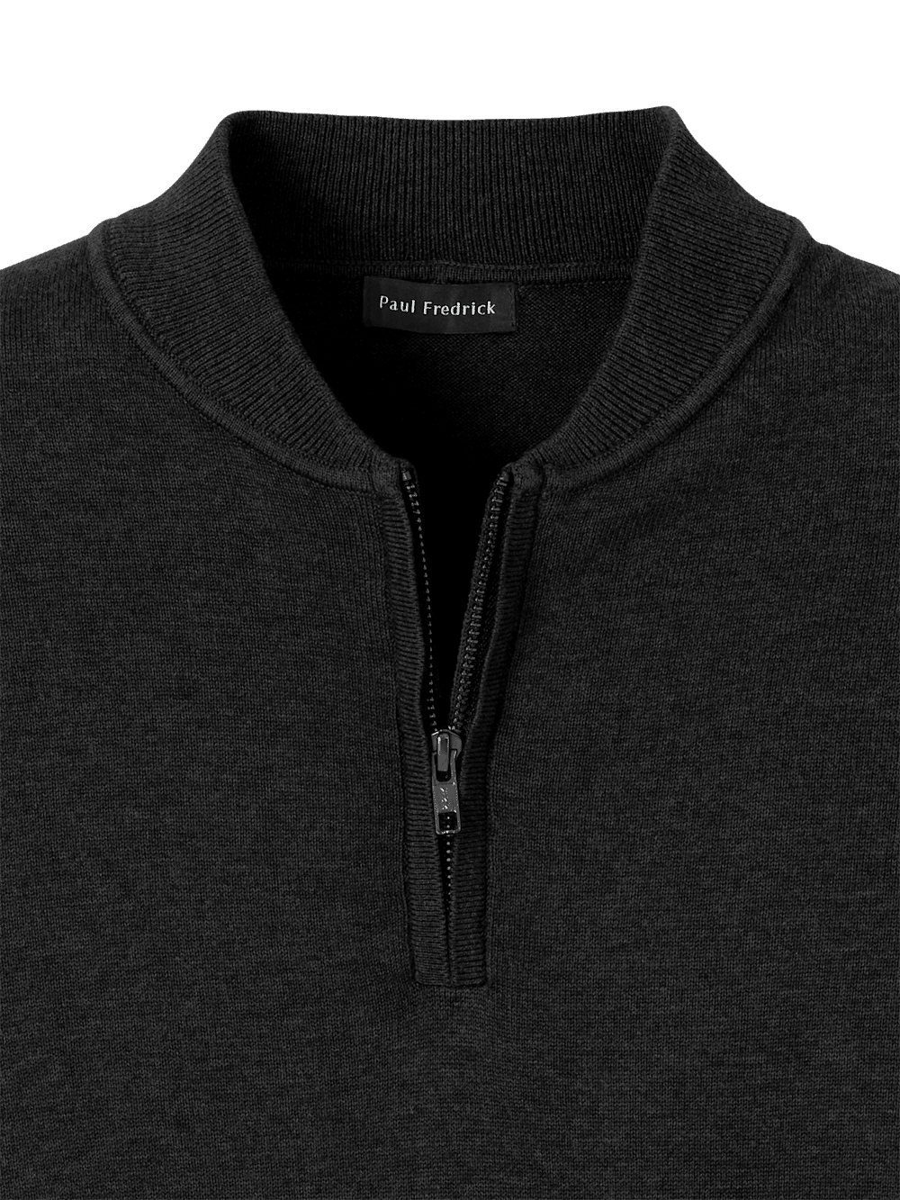 Alternate Image of Cotton Quarter Zip Mock Neck Sweater-5